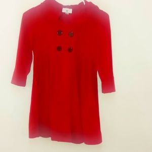 Kids Red Hoodie Coat